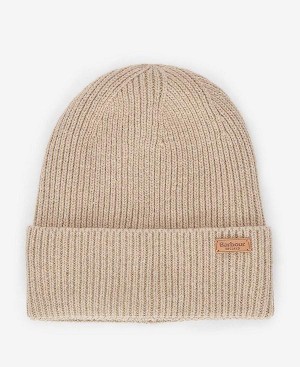 Barbour Amble Beanie Hvide | BABO90043