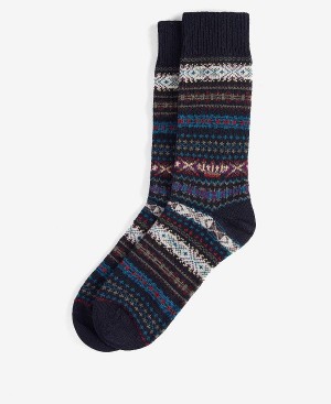 Barbour Boyd Socks Mørkeblå | BABO89147