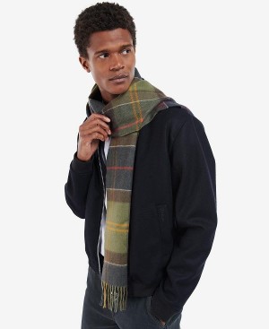 Barbour Cashmere Tartan Scarf Flerfarvede | BABO89081