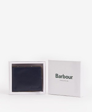 Barbour Chatton Leather Wallet Mørkeblå | BABO89172