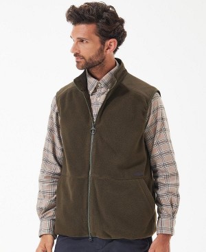Barbour Country Fleece Gilet Grøn | BABO88716