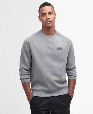 Barbour Essential Logo Sweatshirt Grå | BABO88428