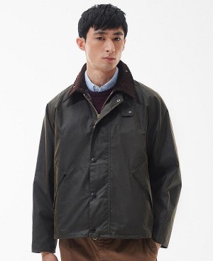 Barbour Transport Wax Jacket Sort | BABO87262